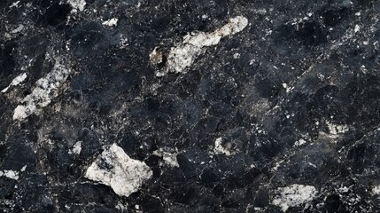 Naklejka premium Textured background of dark gray and black granite rock for design and artistic purposes