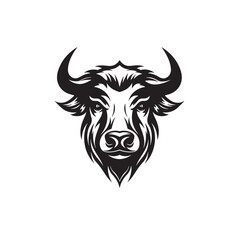 Clean and Modern Buffalo Logo Vector