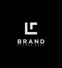 Obraz premium Modern Minimalist LC Logo Design Brand Identity Slogan