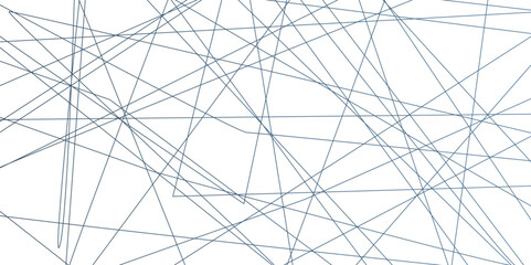 Abstract black lines with white background. Creative and geometric shape with luxury pattern and paper texture design. Random chaotic lines abstract geometric pattern texture. 