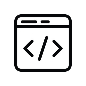 Outline Coding Icon Vector Pack