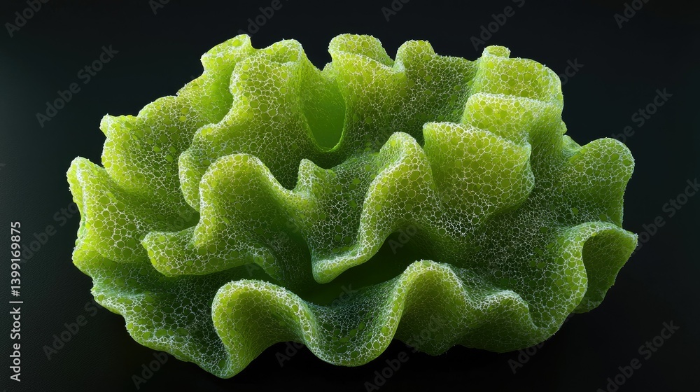 Poster detailed 3d rendering of a virus structure showcasing its intricate surface and spike proteins. set 