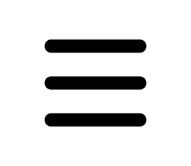 Obraz premium シンプル3本線アイコンのベクターイラスト 