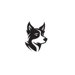 Fototapeta premium Cartoon Dog Face Vector Emblem