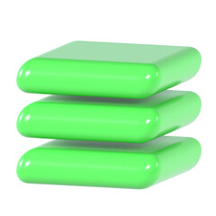 abstract shape 3d icon illustration