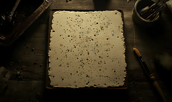 Ancient Mayan Codex Fragment