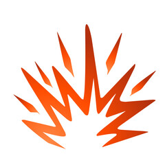 Abstract orange explosion graphic symbolizing energy and creativity in a dynamic design setting