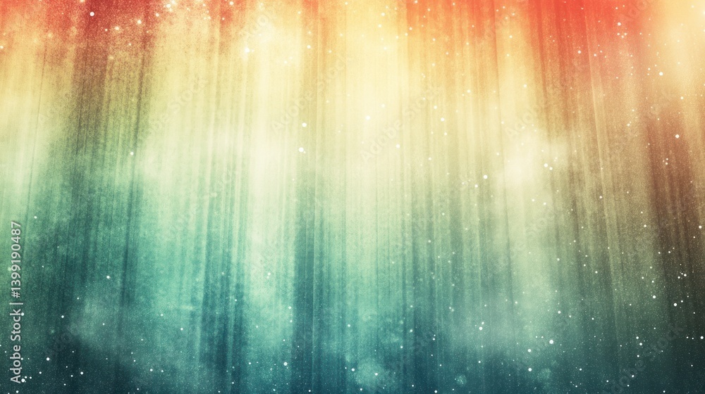 Poster an abstract background displaying layered colors with light streaming down