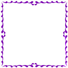 Decorative purple border design with flowing curves, ideal for invitations and creative projects