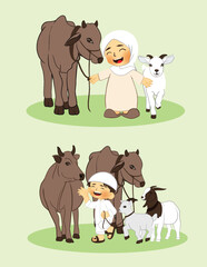 Muslim Children Celebrate Eid al Adhah