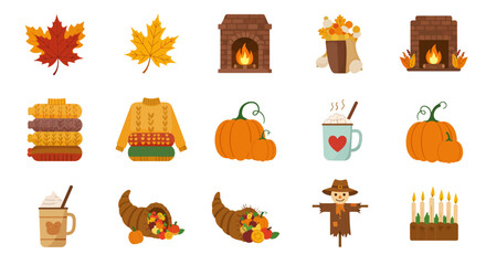 vector set of spring season