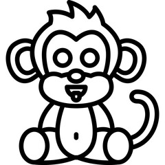 Fototapeta premium Apes Tongue Icon