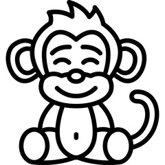 Apes With Happy Relieved Icon
