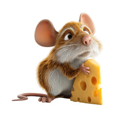A mouse with a cheese 