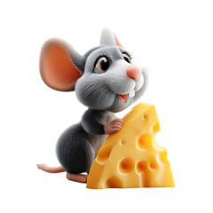 A mouse figuri with cheese