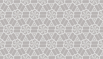 Fototapeta premium Hipster pattern with polygonal elements. Triangles style. Vector illustration. Light grey, brown color. Background for your business project. Advert, template screen. Seamless