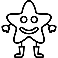 Happy Star Icon