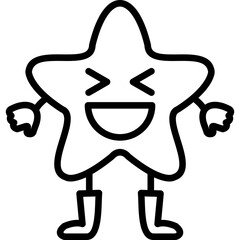 Haha Star Icon