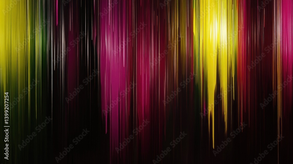 Poster vertical abstract color stripes in a dynamic visual representation