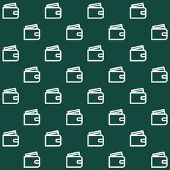 Minimalist Wallet Vector Seamless Pattern