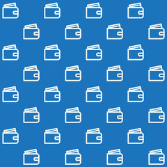 Minimalist Wallet Vector Seamless Pattern