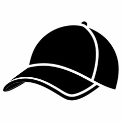 Black Silhouette Construction Hard Hat Icon