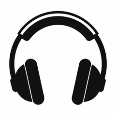 headphones on white background