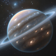 illustration of planet saturn
