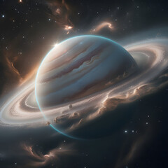 illustration of planet saturn