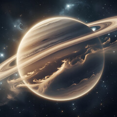illustration of planet saturn