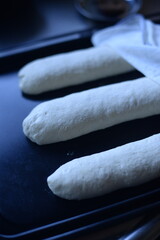 Baking homemade baguette is a relaxing time for me.