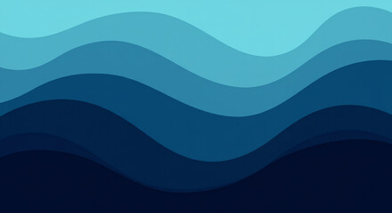 Smooth Oceanic Abstract Waves in Layered Gradient Design
