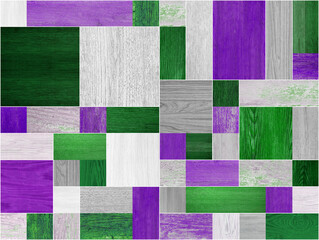 Seamless abstract pattern decorative wood textured geometric mosaic background design.	
