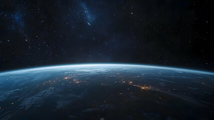 Fototapeta premium Earth At Night From Space