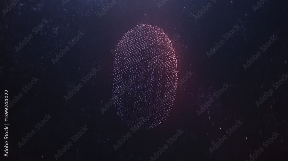 Poster digital fingerprint visualization virtual space graphic design abstract environment close-up technol
