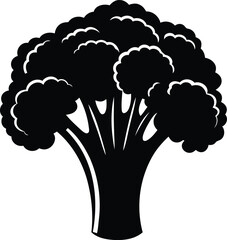 Stylish Tree isolated vector illustration design, Tree silhouette vector art, Tree line art vector illustration