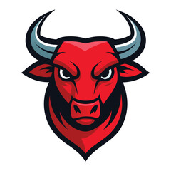Bull Mascot Logo Powerful and Dynamic Animal Logo for Branding and Sports Design