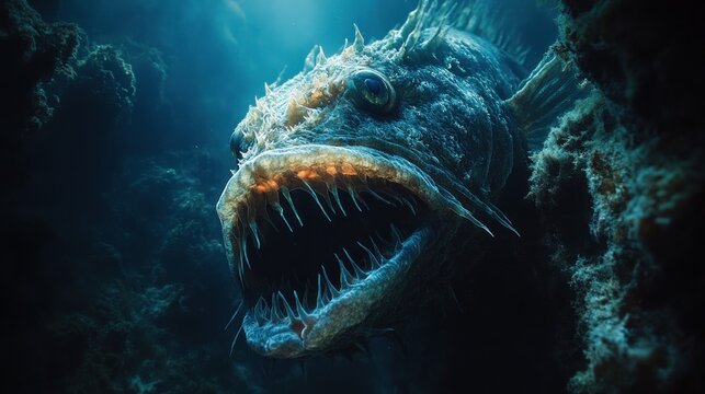 Deep Sea Predator: Unveiling the Terrifying Wolf Fish