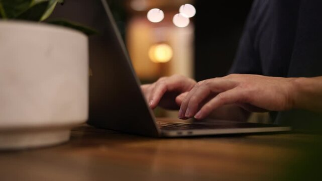 DevOps concept, software development, IT operations, agile programming, Concept with dev ops icon on computer screen and project manager, coder or sysadmin typing on keyboard, high software quality