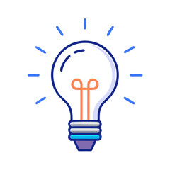 lightbulb idea icon, lightbulb idea vector illustration-simple illustration of lightbulb idea, perfect for lightbulb idea logos and icons