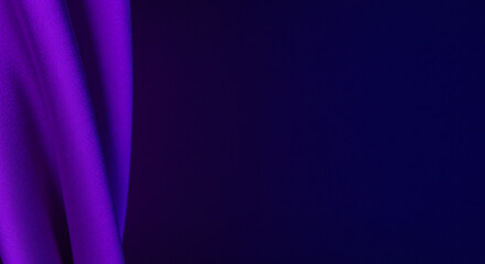 Violet Silk with Ultraviolet Illumination Dissolving to Indigo Space