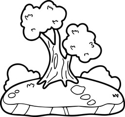 Tree, nature, Earth Day, illustration