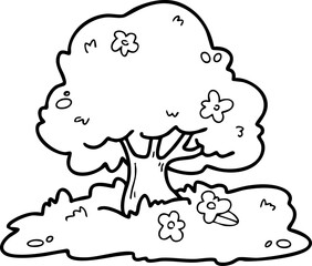 Tree, nature, Earth Day, illustration