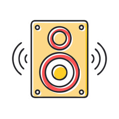 oudspeaker icon, oudspeaker vector illustration-simple illustration of oudspeaker, perfect for oudspeaker logos and icons