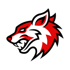 Obraz premium This is a bold and fierce animal mascot logo—perfect for sports teams, clubs, gaming avatars, or merchandise branding.