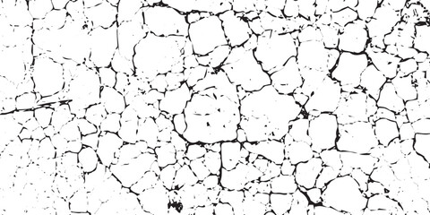 Distress Grunge Texture. Seamless Pattern. Halftone Old, Retro Background. Broken, Cracked Wall Texture. Scratched, Dirt Print. Black and White Grunge Style. Noise Rough Design. eps 10