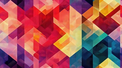 Abstract Geometric Color Pattern.