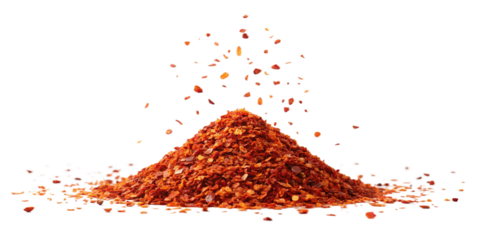 Flying Spicy Red Chili Flakes with Dry Crushed Paprika Isolated on Transparent Background

Exploding Hot Red Pepper Flakes and Paprika Pile on White with Clipping Path