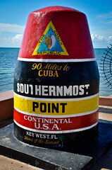 90 Miles to Cuba Marker