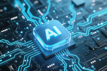 AI circuit background